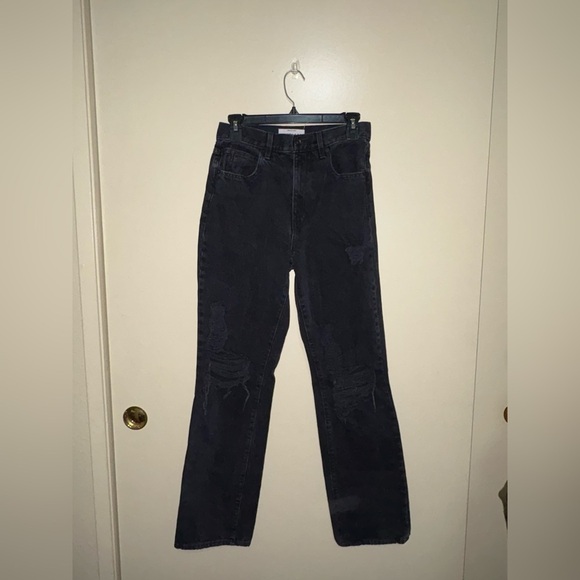 SLVRLAKE Denim - SLVRLAKE Black Straight Leg Jeans